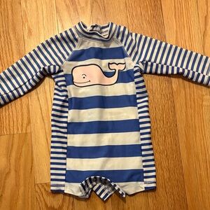 Vineyard Vines Blue and White Baby bathing suit